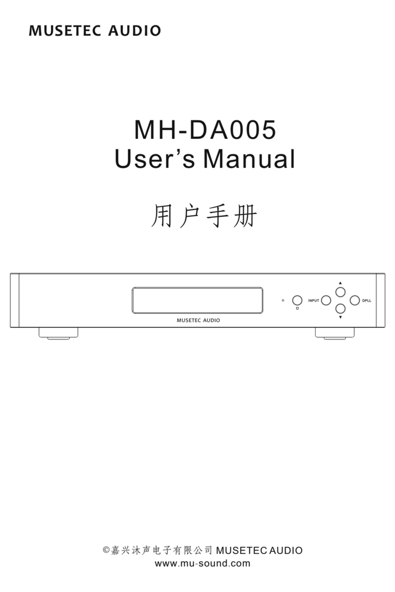 MUSETEC AUDIO MH-DA005 user manual