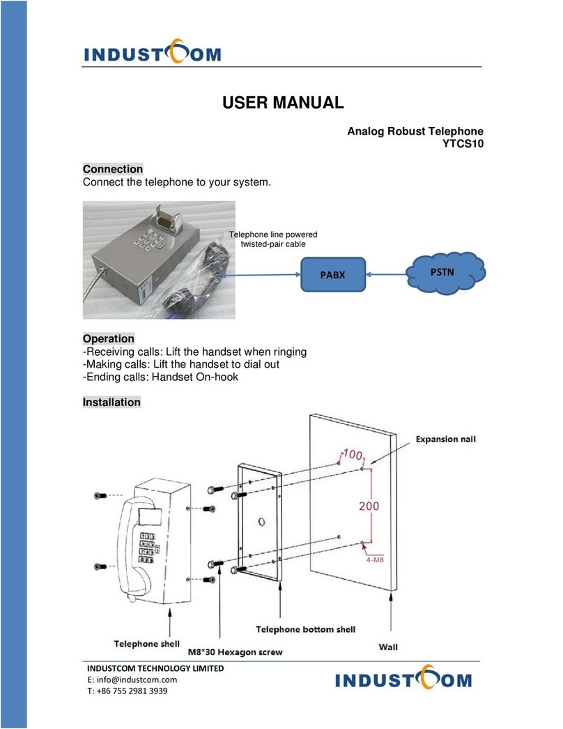 INDUSTCOM YTCS10 user manual