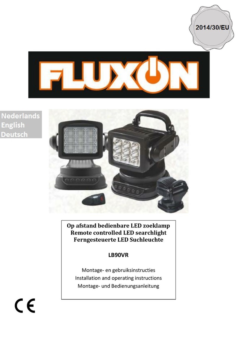 FLUXON LB90VR Installation and operating instructions