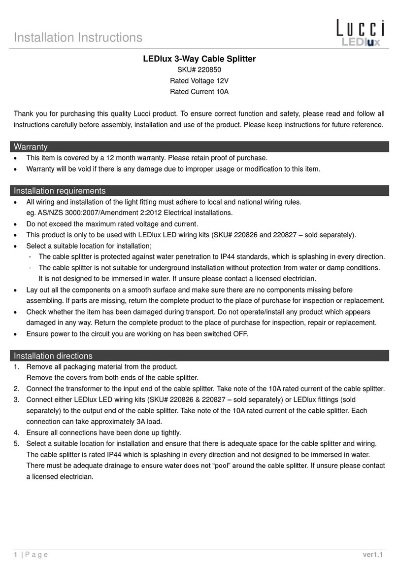 Lucci LEDlux 220850 installation instructions