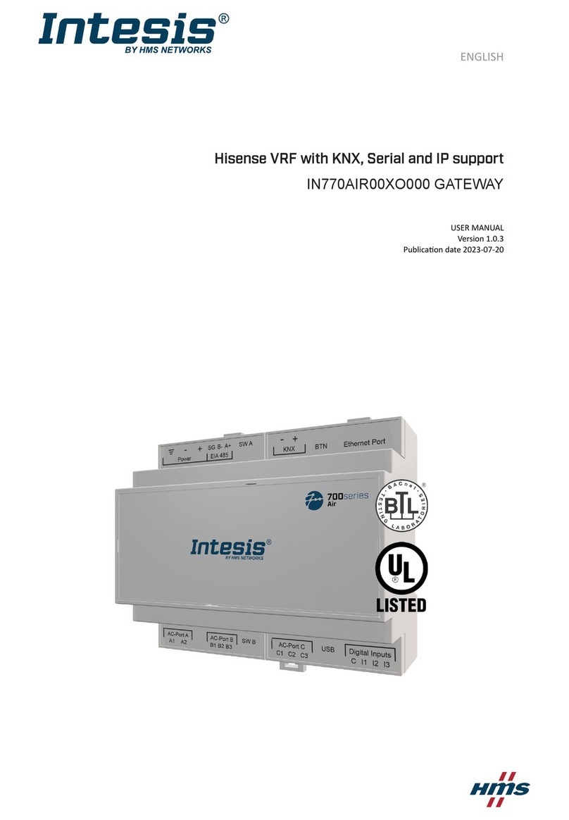 HMS Networks Intesis IN770AIR00 O000 Series User manual