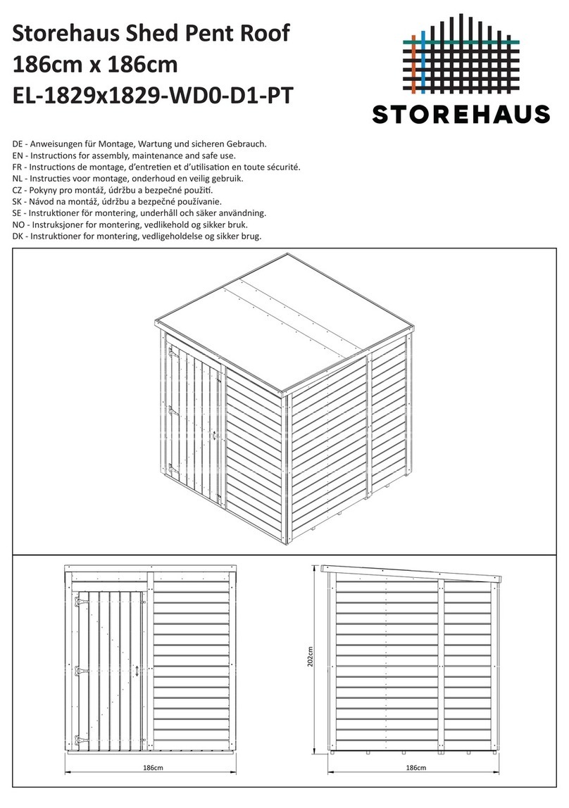 STOREHAUS EL-1829x1829-WD0-D1-PT Instructions for assembly, maintenance and safe use STOREHAUS EL-1829x1829-WD0-D1-PT Instructions for assembly, maintenance and safe use