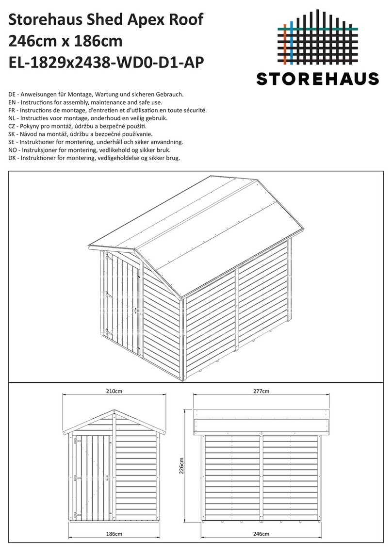 STOREHAUS EL-1829x2438-WD0-D1-AP Instructions for assembly, maintenance and safe use