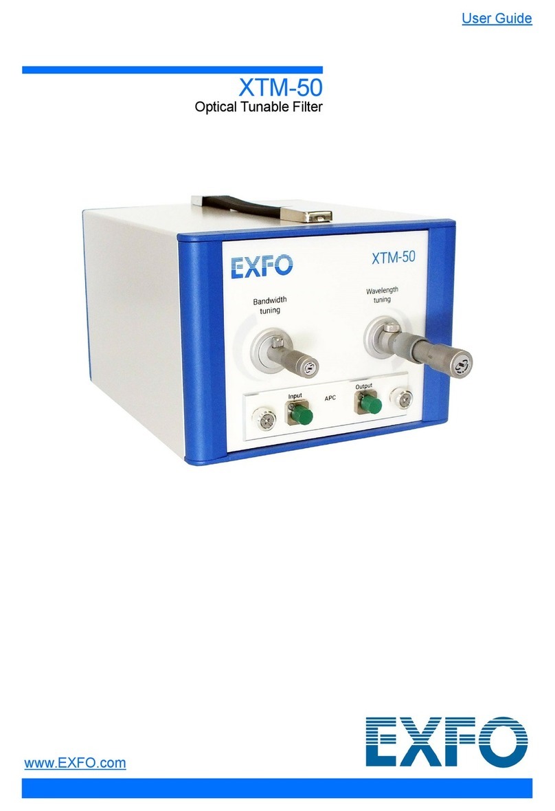 EXFO XTM-50 Series User manual