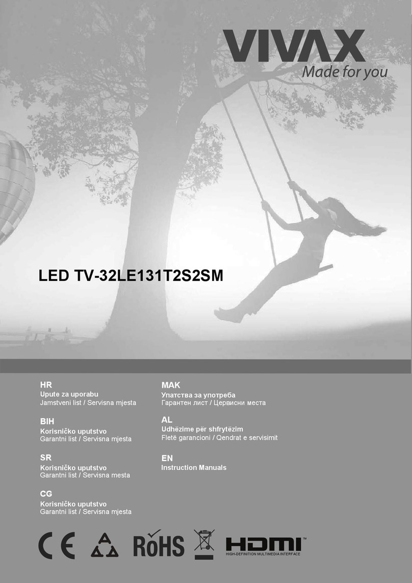Vivax LED TV-32LE131T2S2SM User manual Vivax LED TV-32LE131T2S2SM User manual