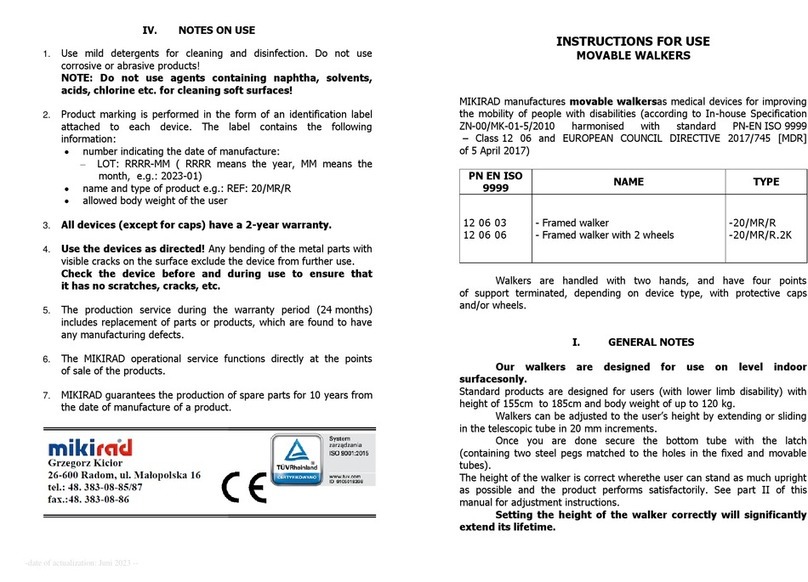 mikirad 20/MR/R User manual