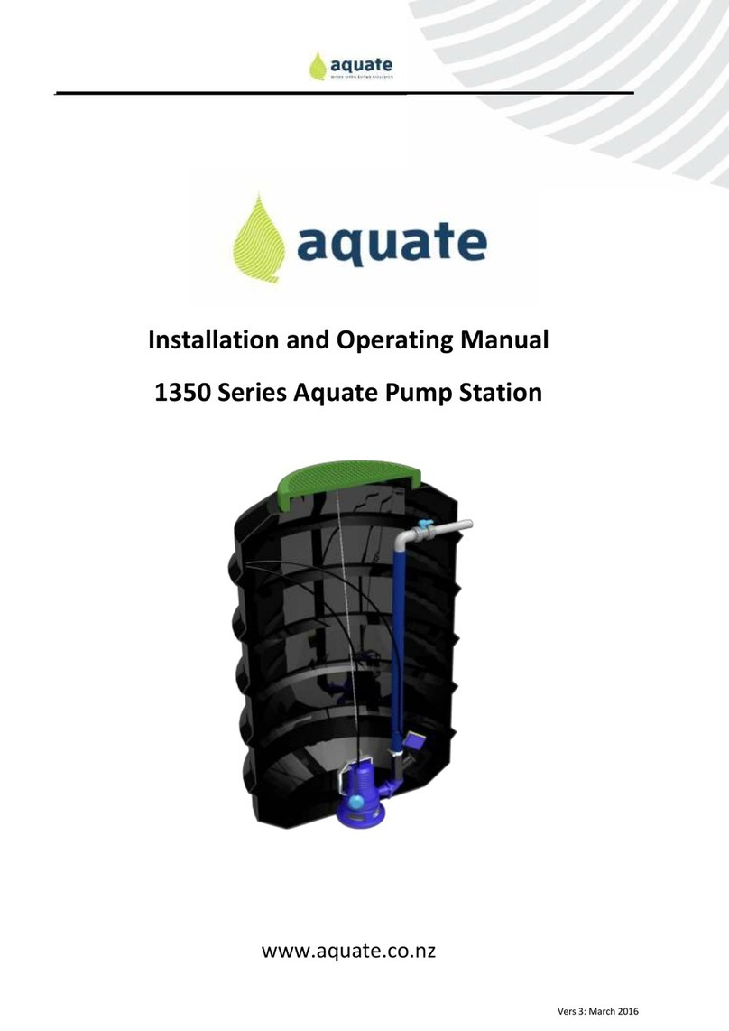 aquate 1350 Series Installation and operating manual aquate 1350 Series Installation and operating manual