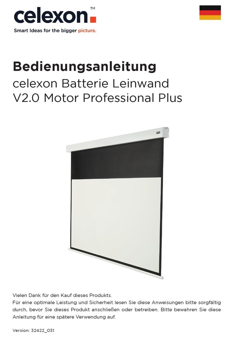 Celexon battery screen V2.0 Professional Plus operating instructions
