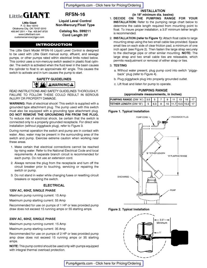Little Giant RFSN-16 quick start guide