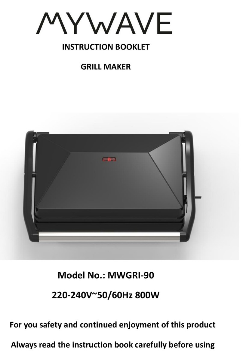 MYWAVE MWGRI-90 Instruction booklet