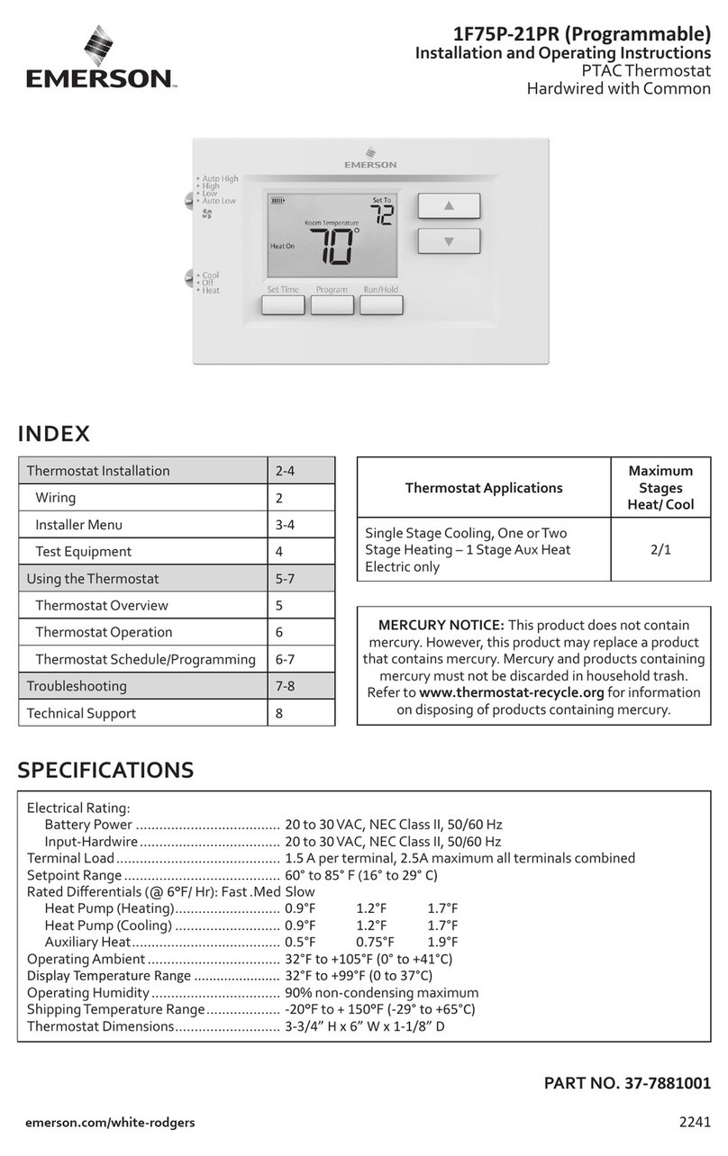 Emerson 1F75P-21PR User manual
