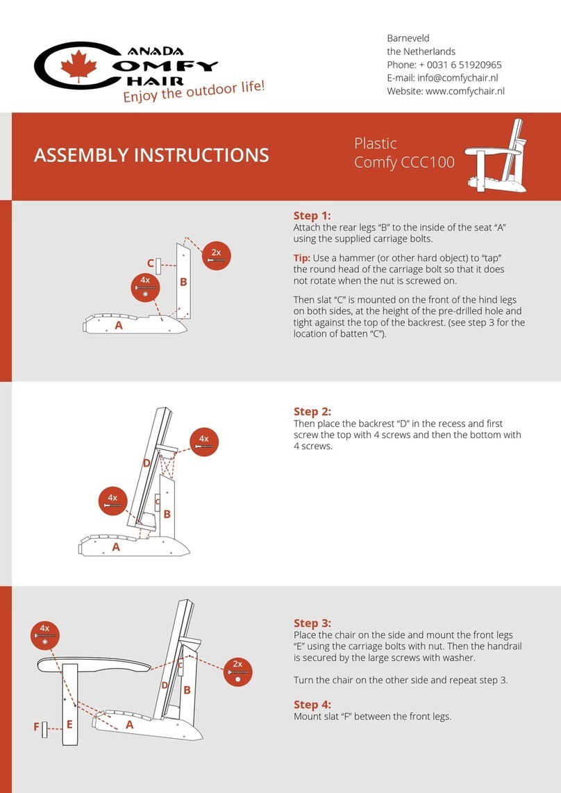 Canada Comfy Chair CCC100 Assembly instructions