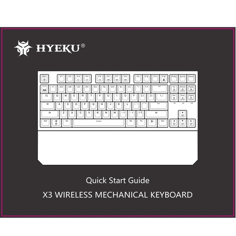 HYEKU X3 User manual