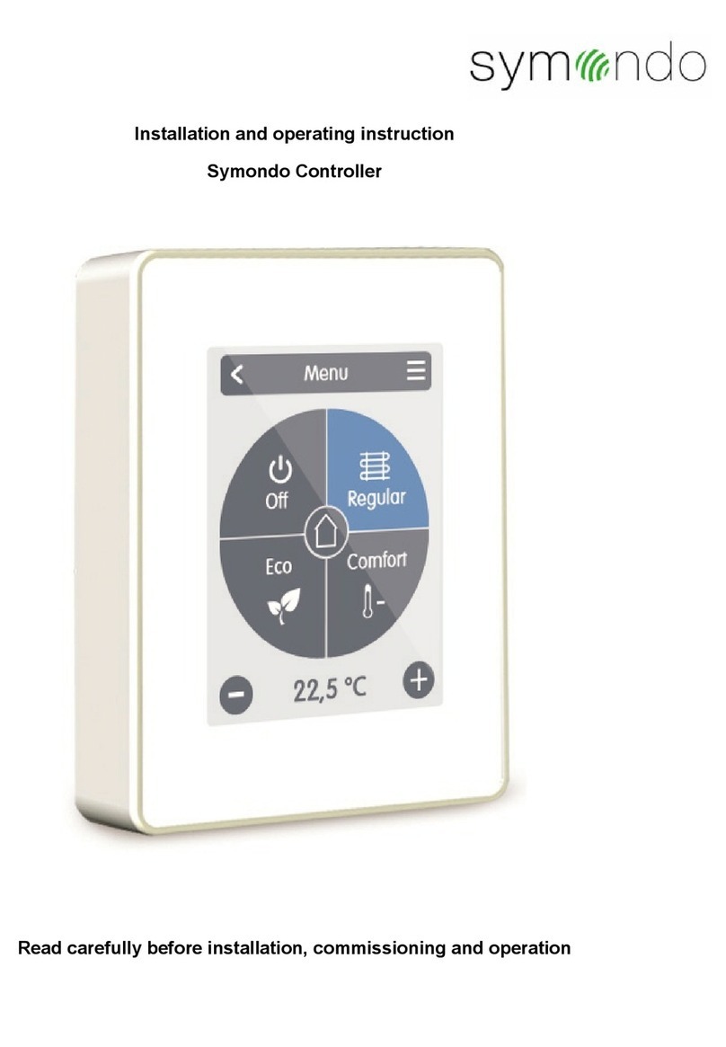 Symondo Controller Installation and operating instruction