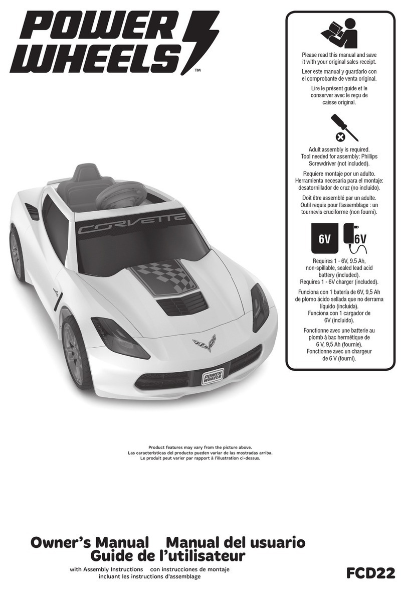 Power Wheels FCD22 User manual