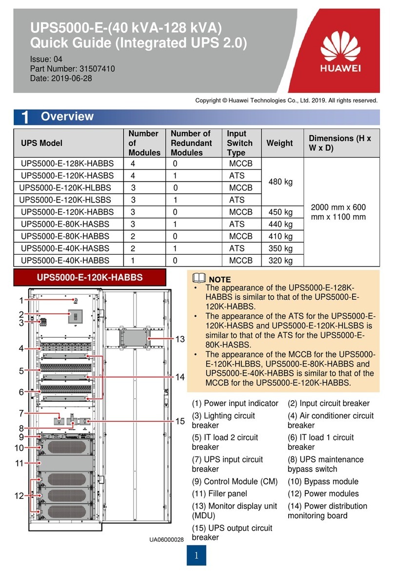 Huawei UPS5000-E-40 kVA User manual Huawei UPS5000-E-40 kVA User manual