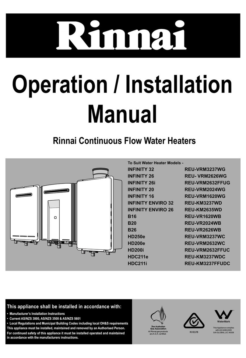 Rinnai NFINITY 32 User manual