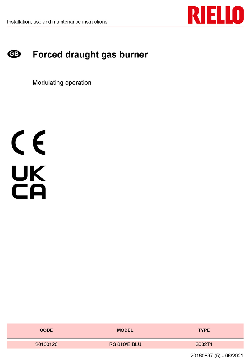 Riello RS 810/E BLU Instruction Manual