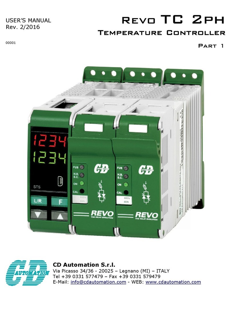 CD Automation Revo TC 2ph user manual