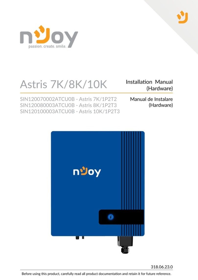 Njoy Astris 7K/1P2T2 installation manual