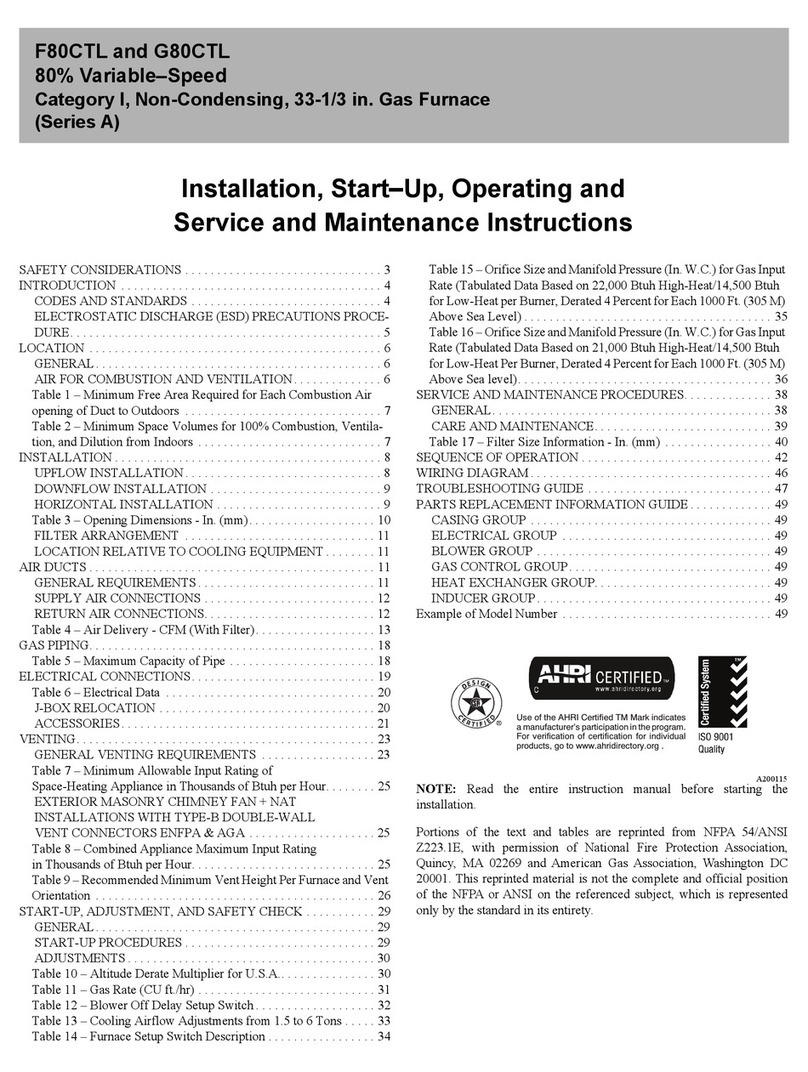 Carrier F80CTL User manual Carrier F80CTL User manual