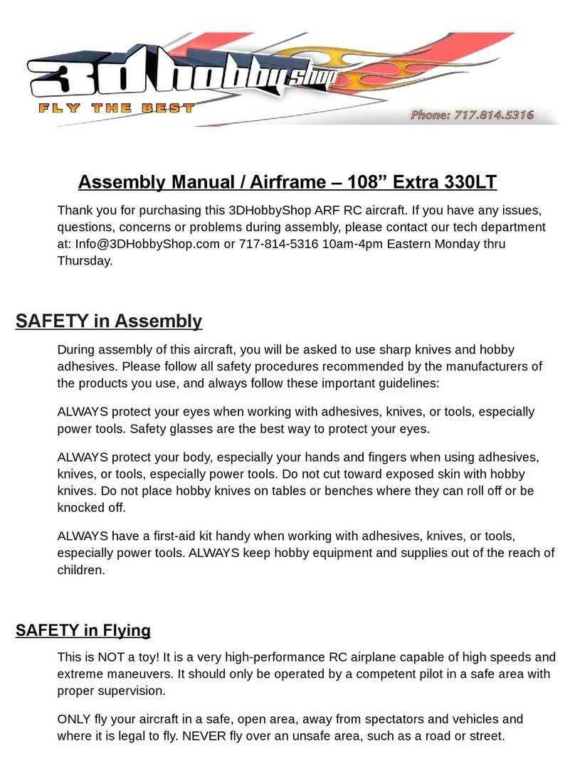 3D Hobby Shop Extra 330LT User manual