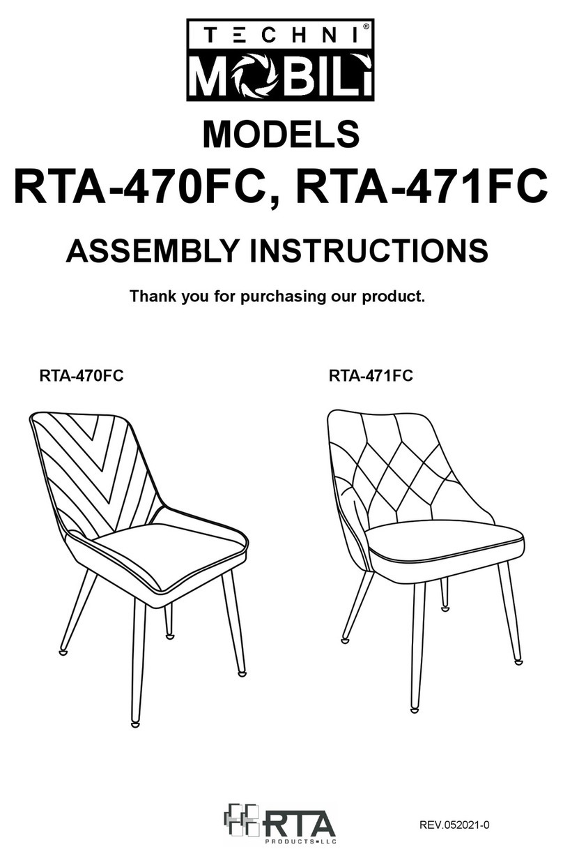RTA Products Techni Mobili RTA-470FC User manual