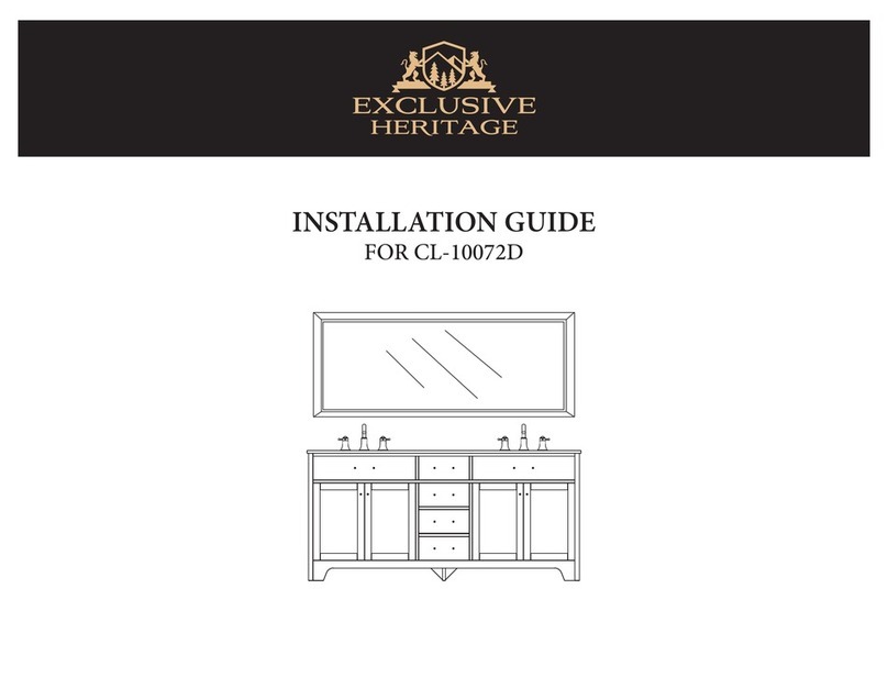 Exclusive Heritage CL-10072D-WMTP installation guide Exclusive Heritage CL-10072D-WMTP installation guide
