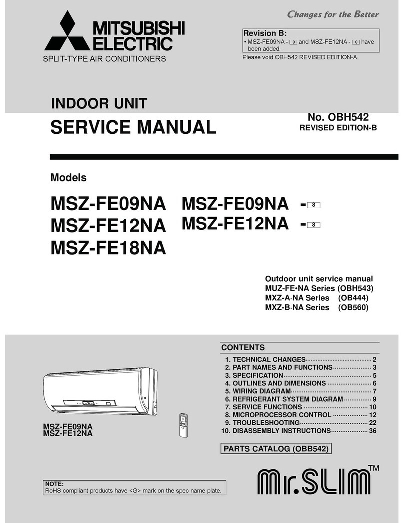 Mitsubishi Electric MSZ-FE09NA-8 User manual