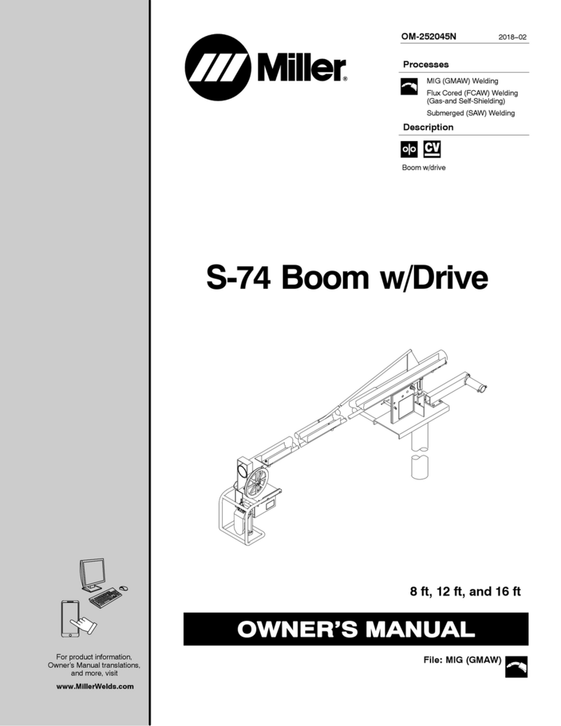 Miller S-74 Boom w/Drive owner's manual Miller S-74 Boom w/Drive owner's manual