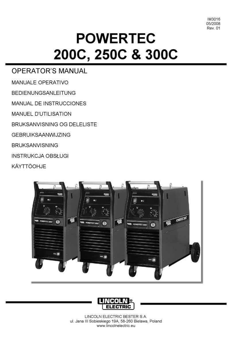 Lincoln Electric POWERTEC 200C Operator's manual