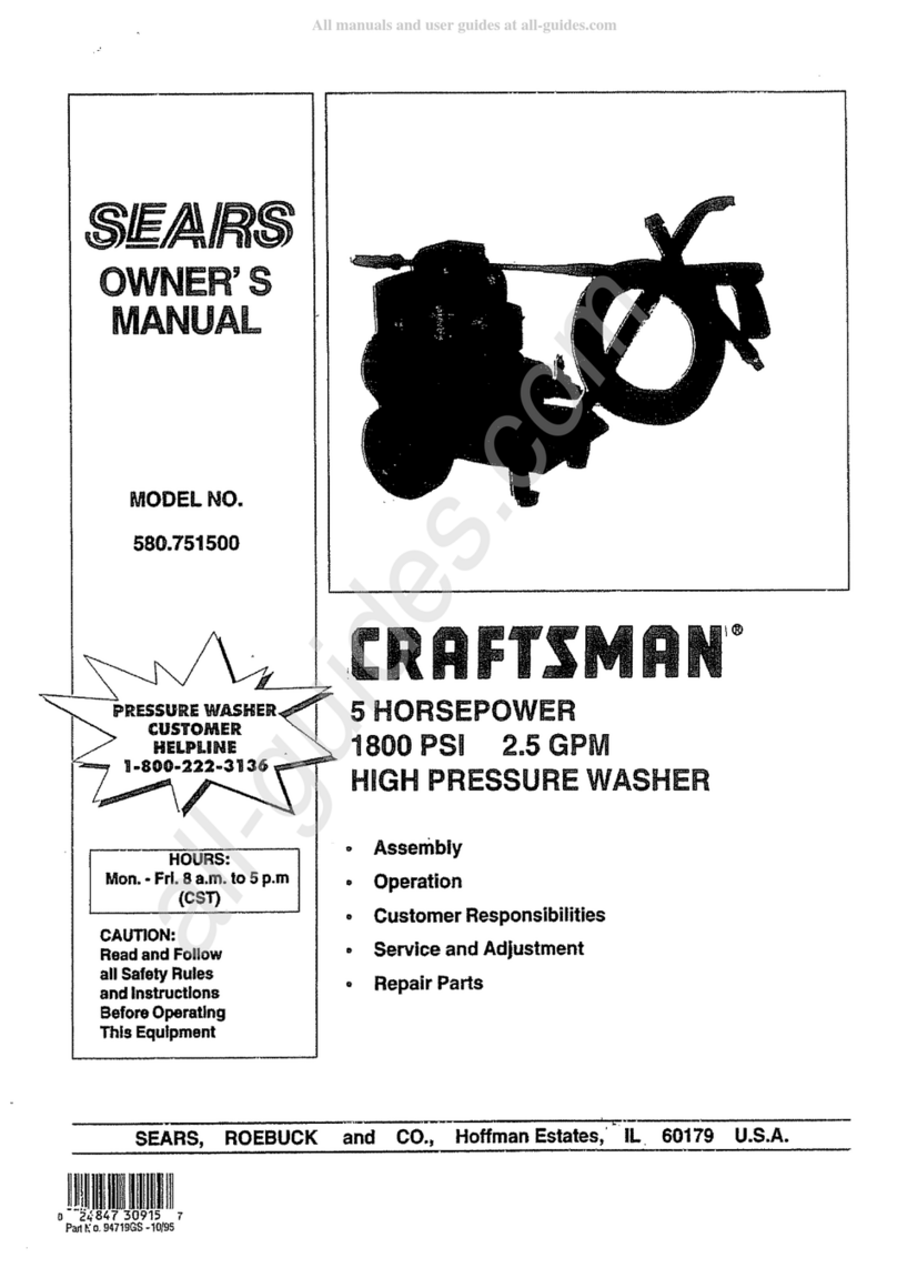 Sears Craftsman 580.751500 User manual