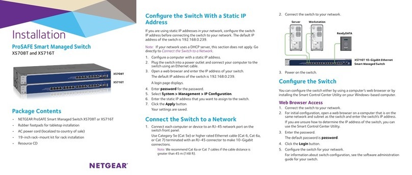 NETGEAR XS716T User manual