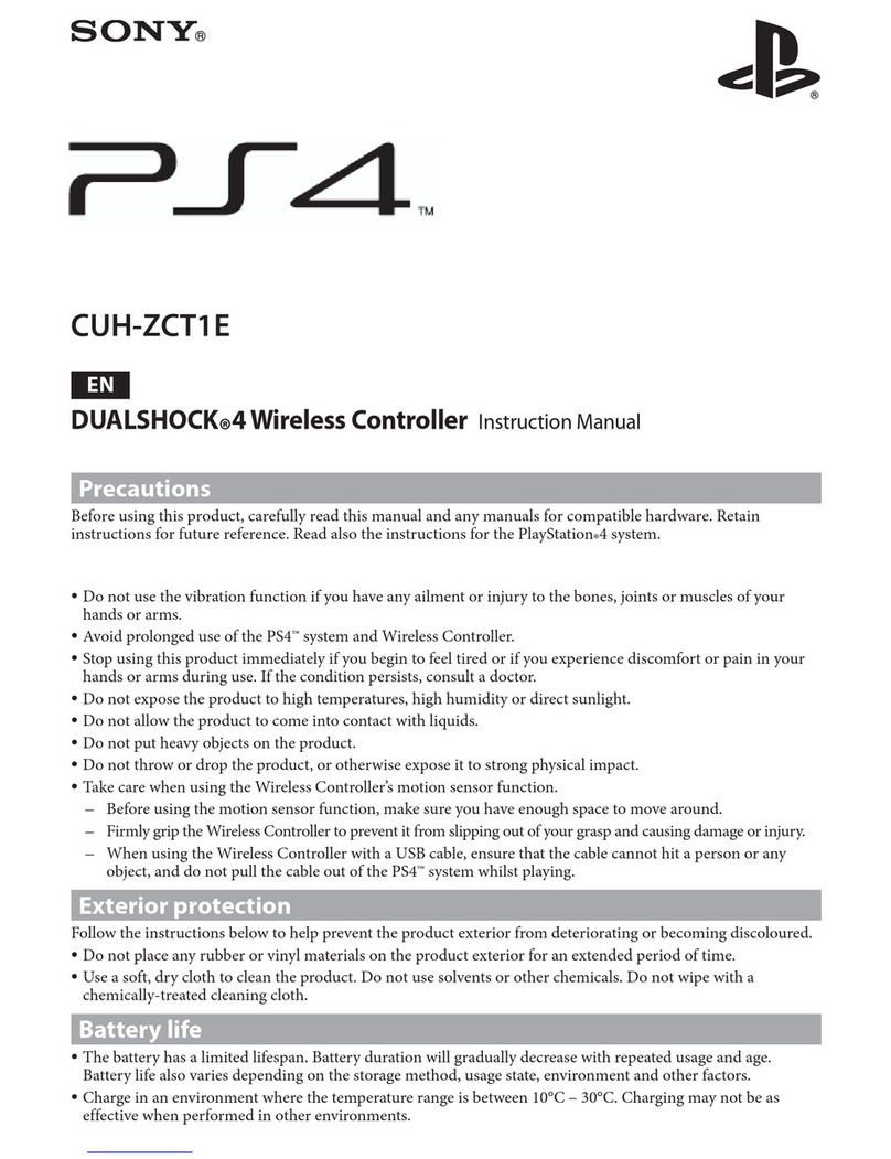 Sony PS4 DUALSHOCK CUH-ZCT1E User manual