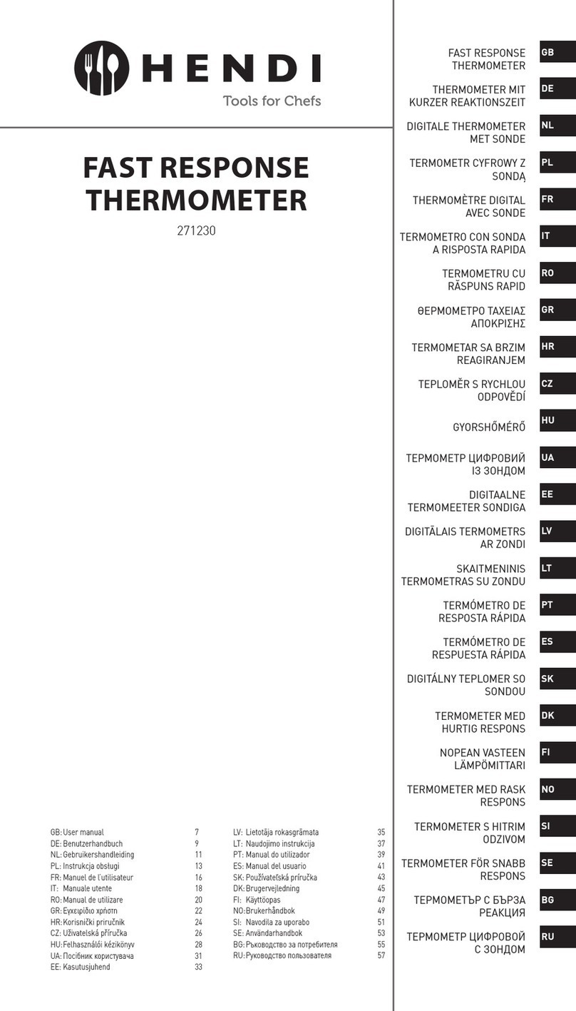 Hendi 271230 User manual
