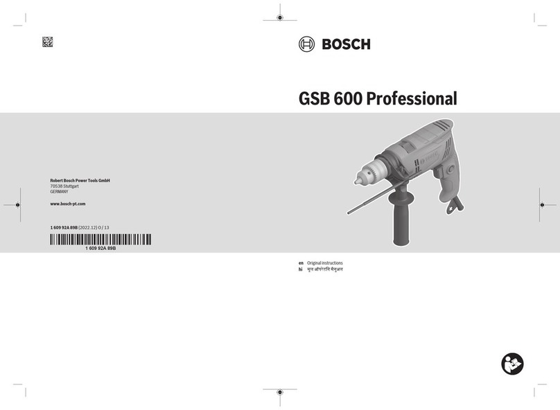 Bosch Professional GSB 600 instructions