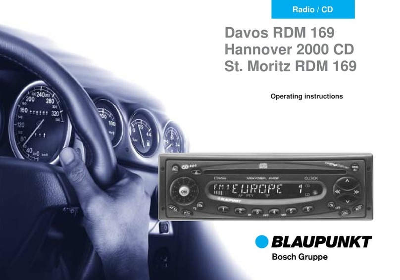 Bosch Blaupunkt Davos RDM 169 operating instructions