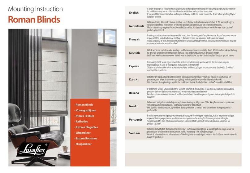 LuxaFlex Roman Blinds User guide