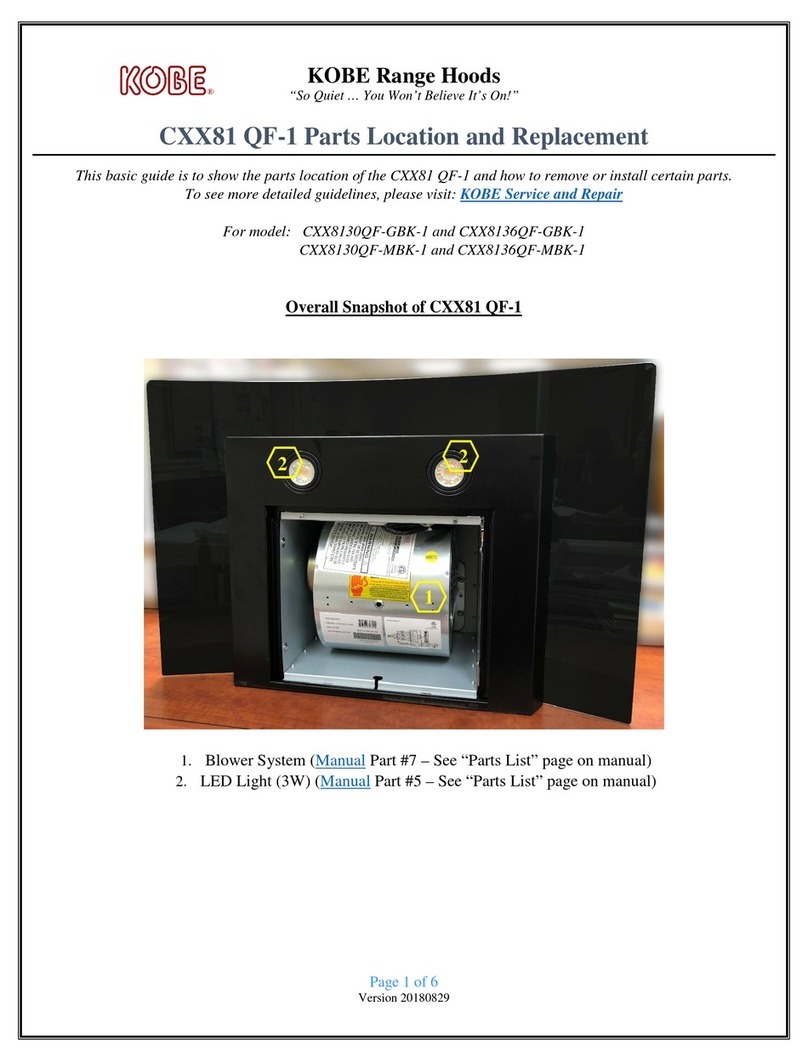 KOBE CXX8130QF-GBK-1 User manual KOBE CXX8130QF-GBK-1 User manual