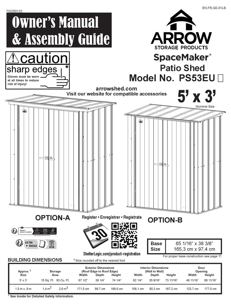 Arrow SpaceMaker PS53EU Series Instructions for use