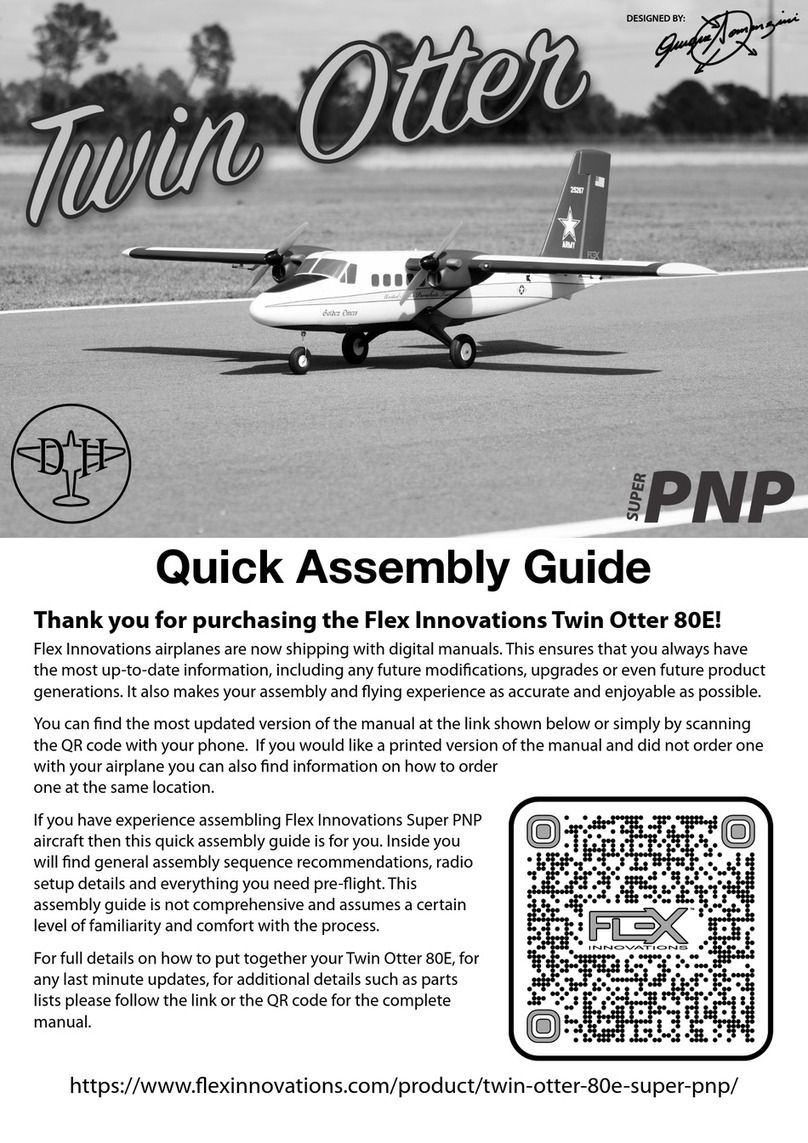 Flex innovations Twin Otter 80E Quick assembly guide Flex innovations Twin Otter 80E Quick assembly guide