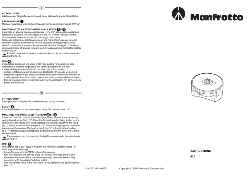 Manfrotto 627 User manual