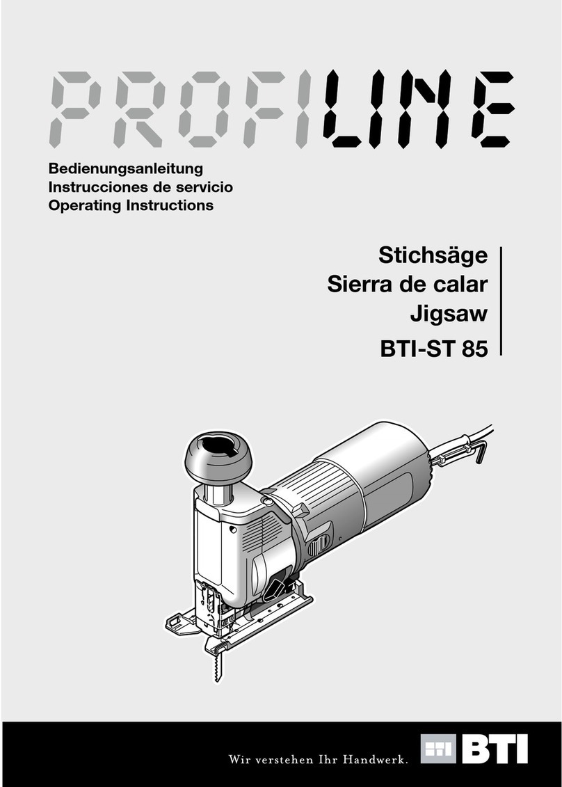 BTI Profiline BTI-ST 85 operating instructions