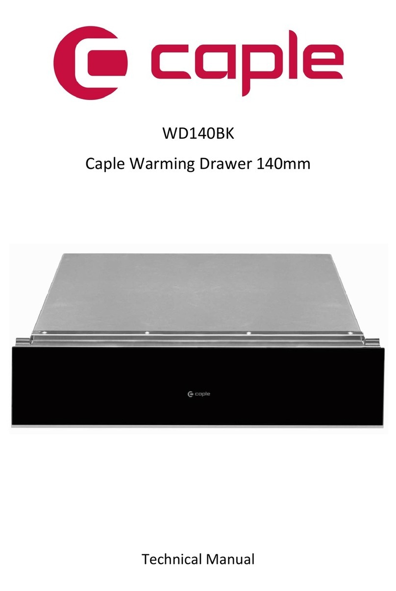 Caple WD140BK Technical manual