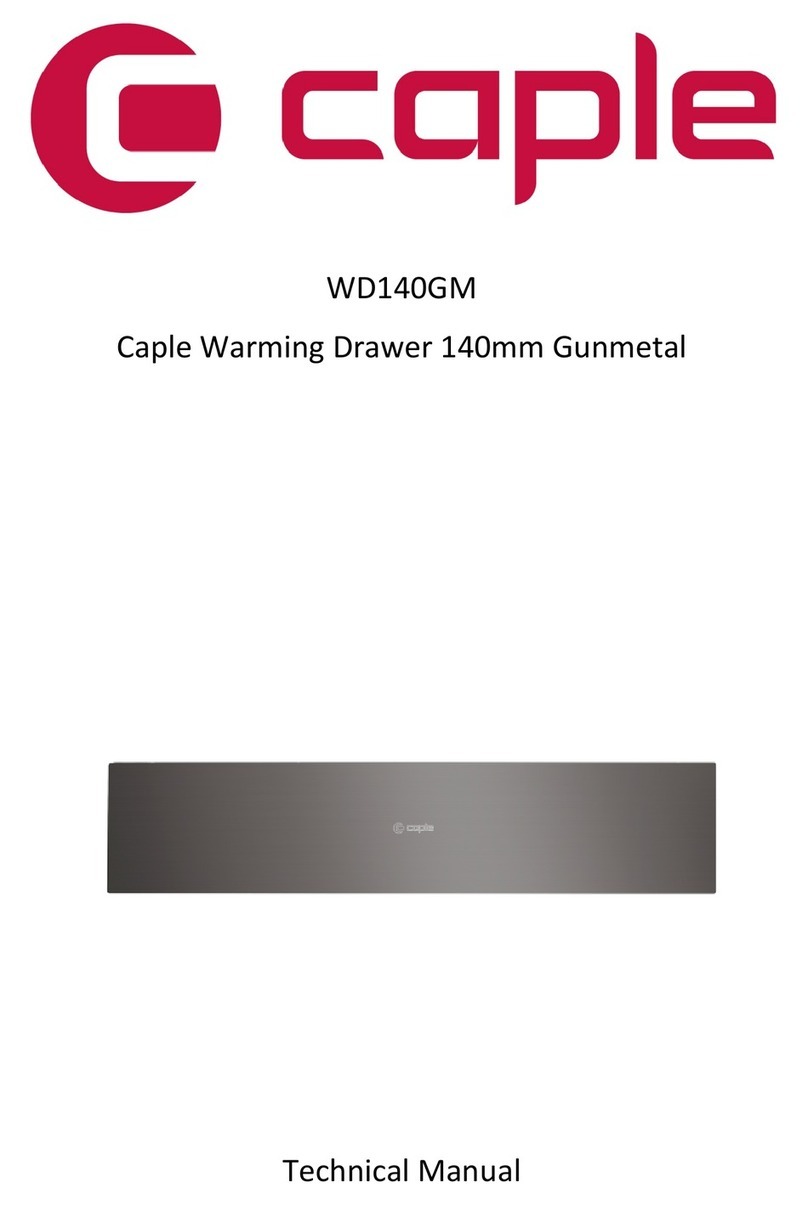 Caple WD140GM Technical manual