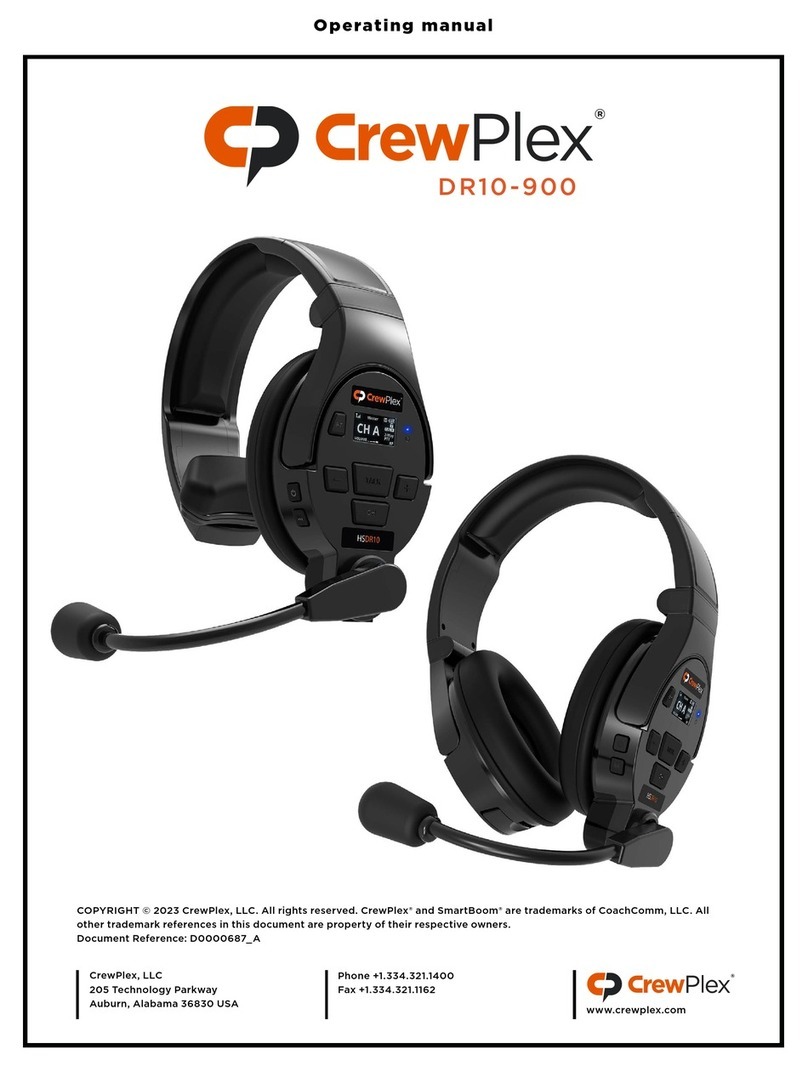 CrewPlex DR10-900 operating manual