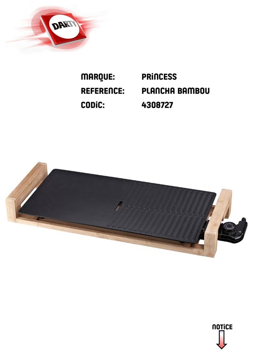 Princess Table Grill Pure Duo instruction manual