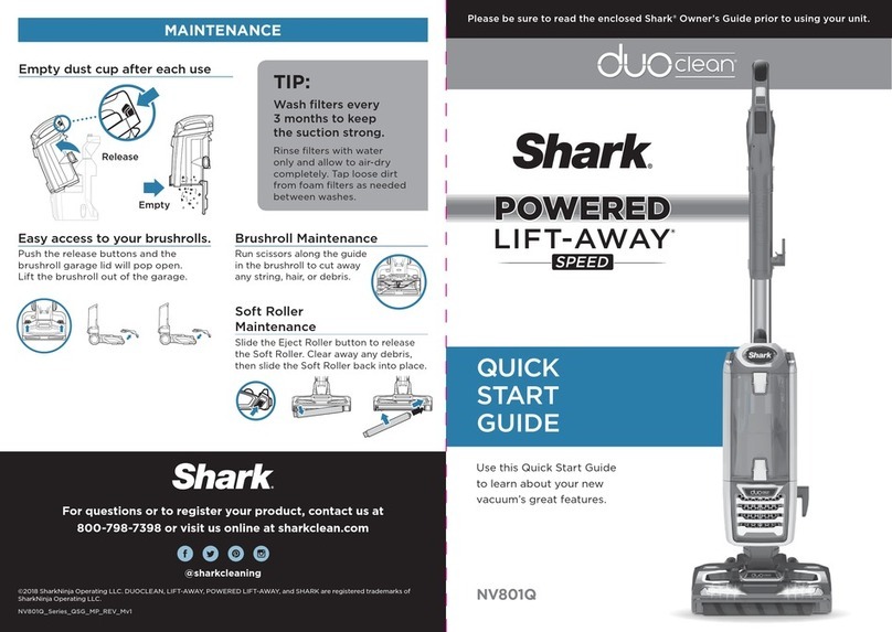 Shark DuoClean Powered Lift-Away Speed User manual