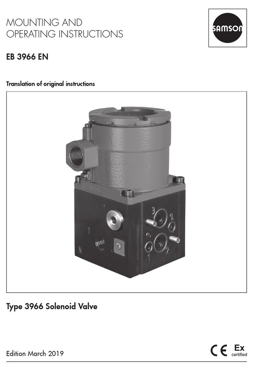 Samson 3966 Mounting and operating instructions