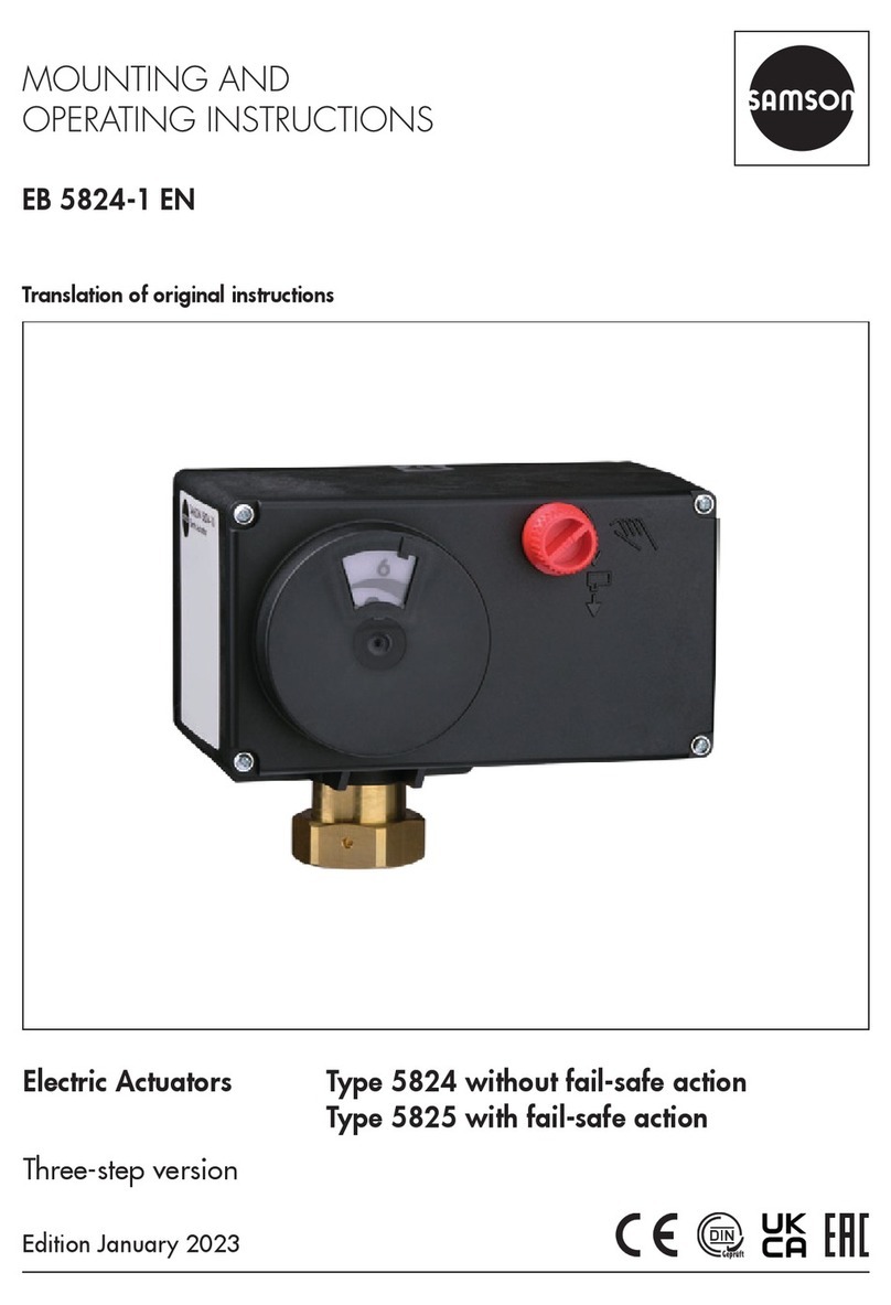 Samson Type 5824 Mounting and operating instructions Samson Type 5824 Mounting and operating instructions